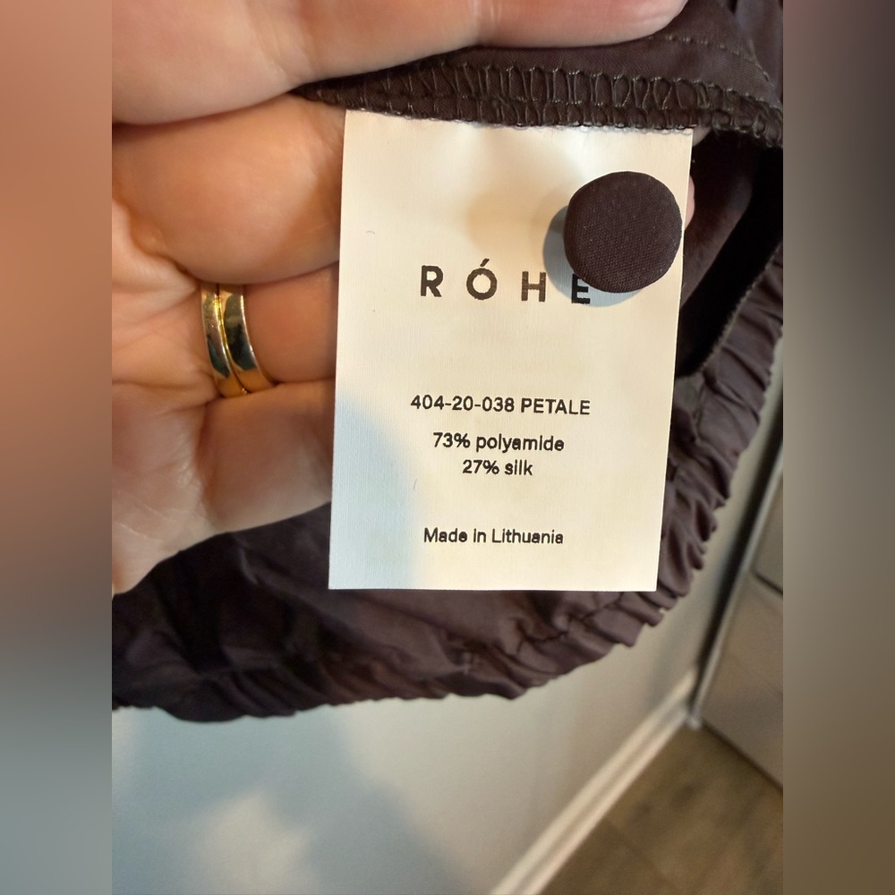 Rohe Brown Petale Long Sleeve Top Size 4 - Picture 7 of 13